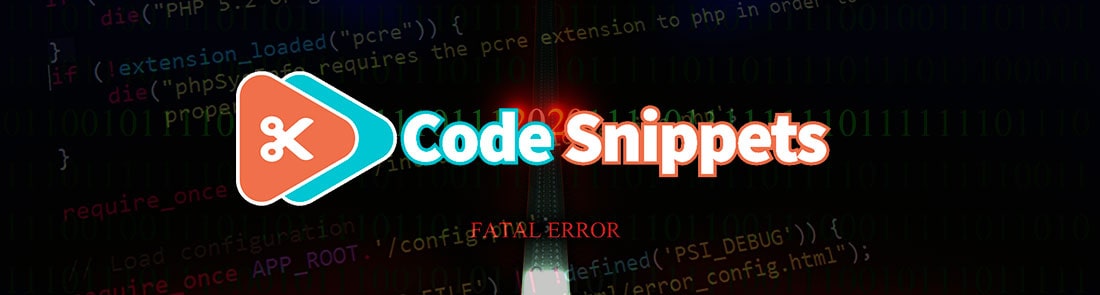 Error crítico con code snippets