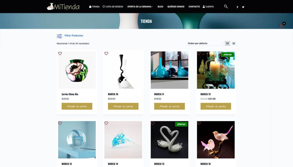 Diseño tienda online barata